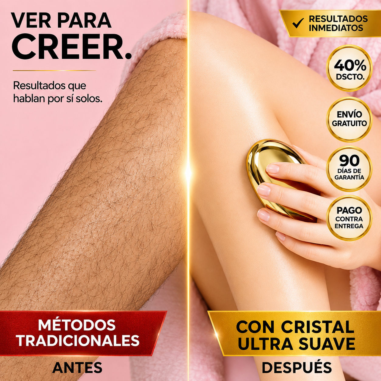 Borrador De Cristal Depilación Pro