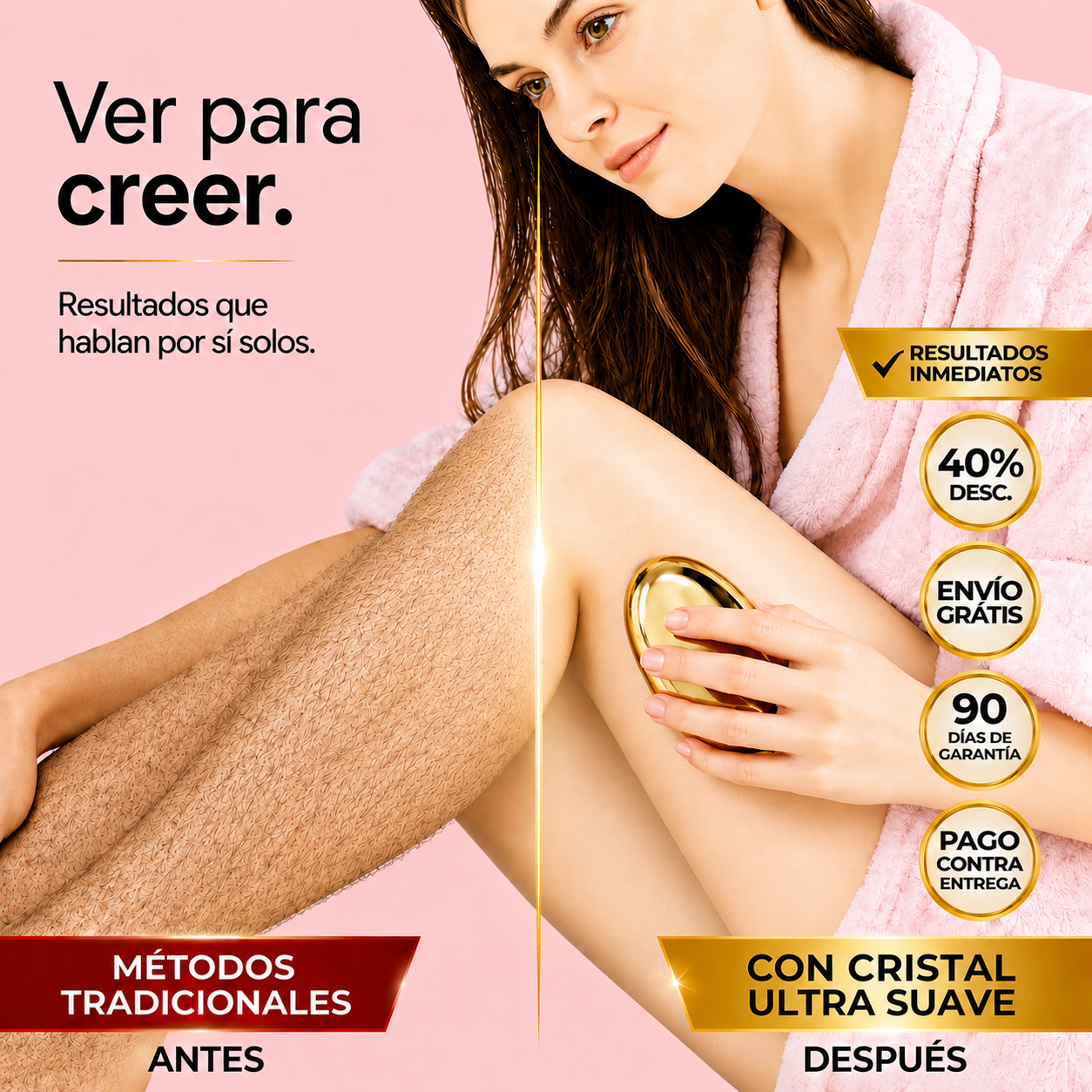 Borrador De Cristal Depilación Pro